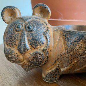 Takahashi San Francisco Vintage Hippo figurine, votive/planter, excellent cond.